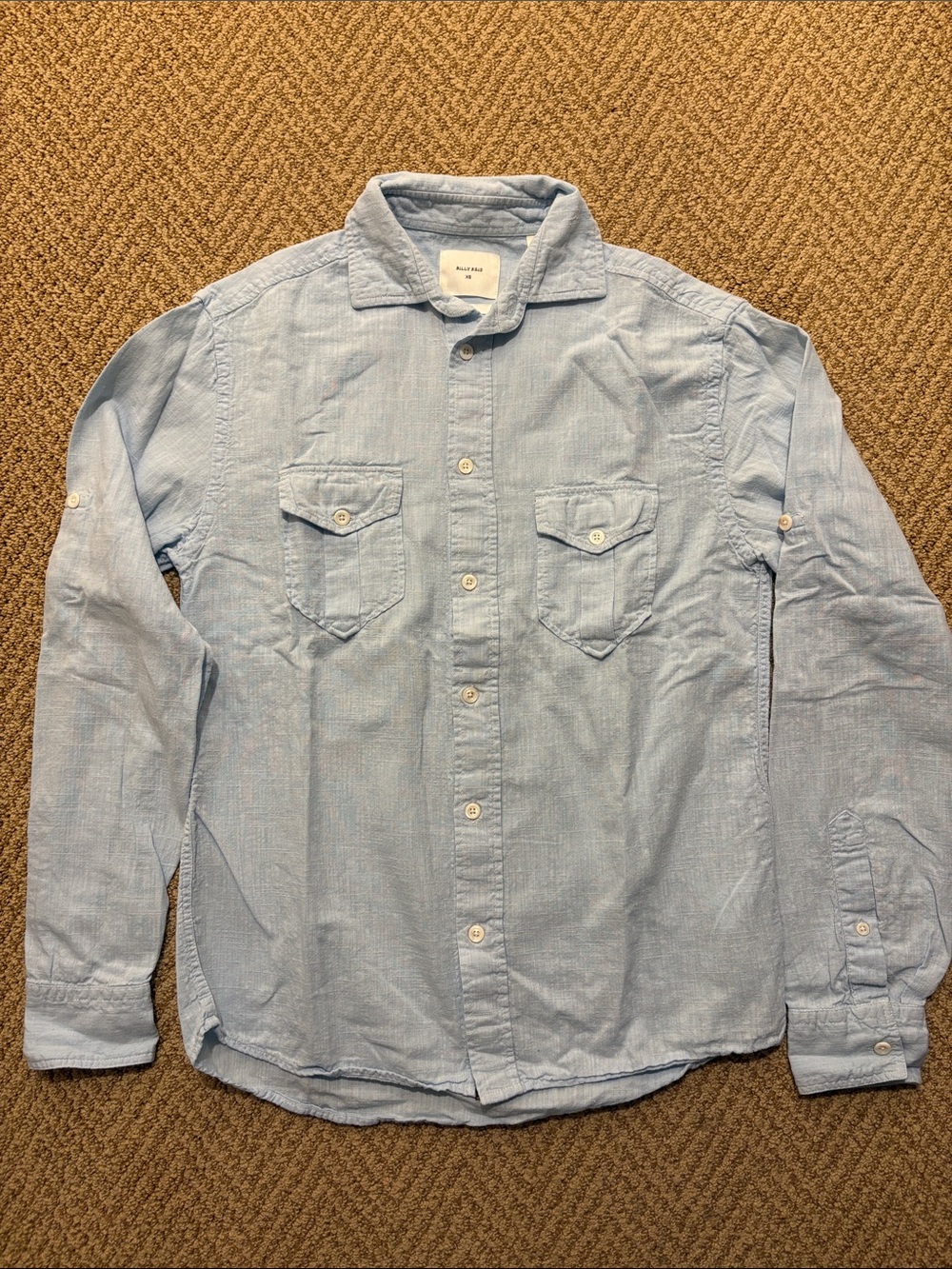 Billy Reid Light Blue Button-Down Shirt